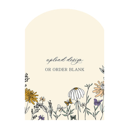 Custom Wedding Prints on Diecut Shaped Cardstock | Archway Shape