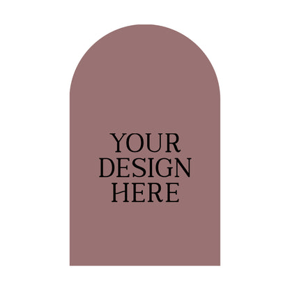 Signature Shape Custom Wedding Signage - Arch