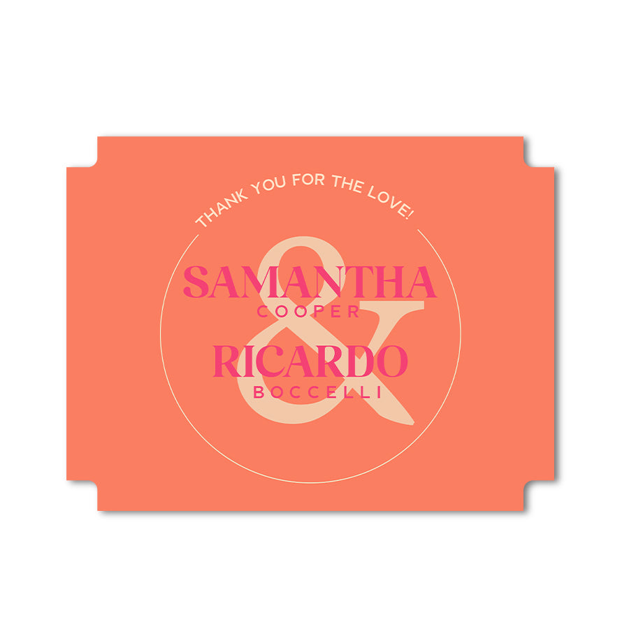 Personalized Wedding Signs | Fully Custom Print | Signature Modernist Shape