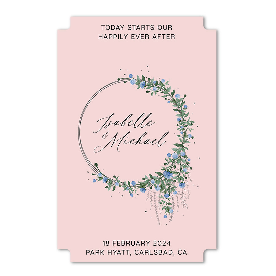 Personalized Wedding Signs | Fully Custom Print | Signature Modernist Shape