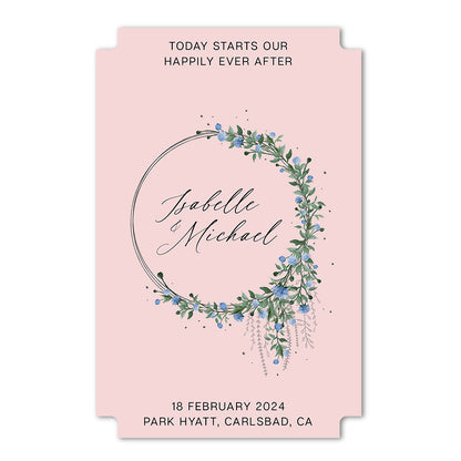 Personalized Wedding Signs | Fully Custom Print | Signature Modernist Shape