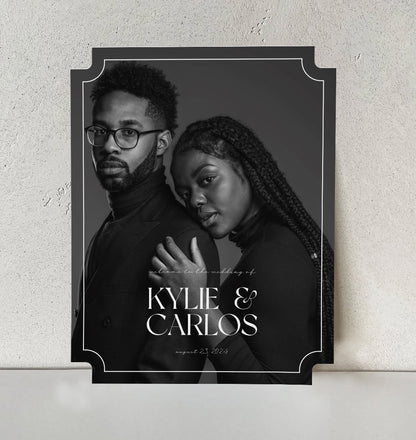 Personalized Wedding Signs | Fully Custom Print | Signature Modernist Shape