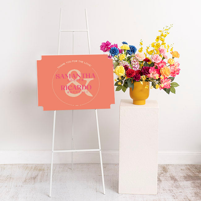 Personalized Wedding Signs | Fully Custom Print | Signature Modernist Shape