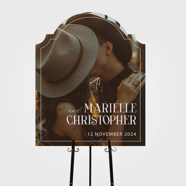 Personalized Wedding Signs | Fully Custom Print | Signature Traditional Shape