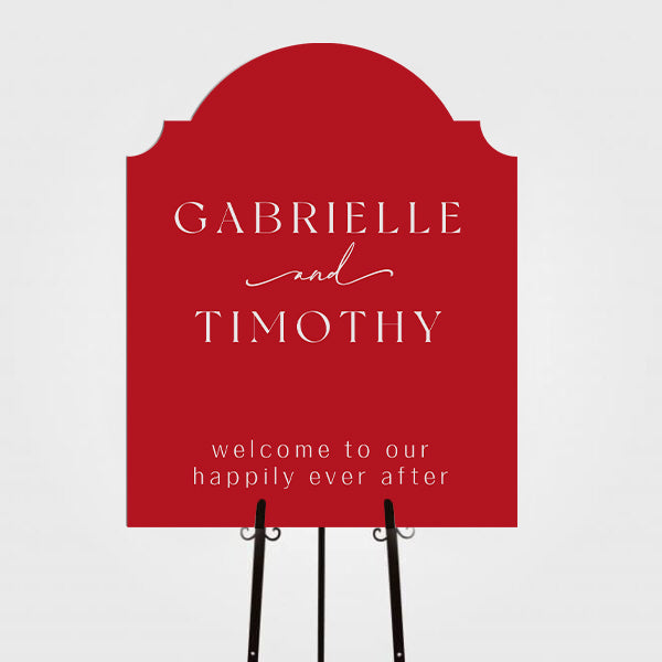 Personalized Wedding Signs | Fully Custom Print | Signature Traditional Shape