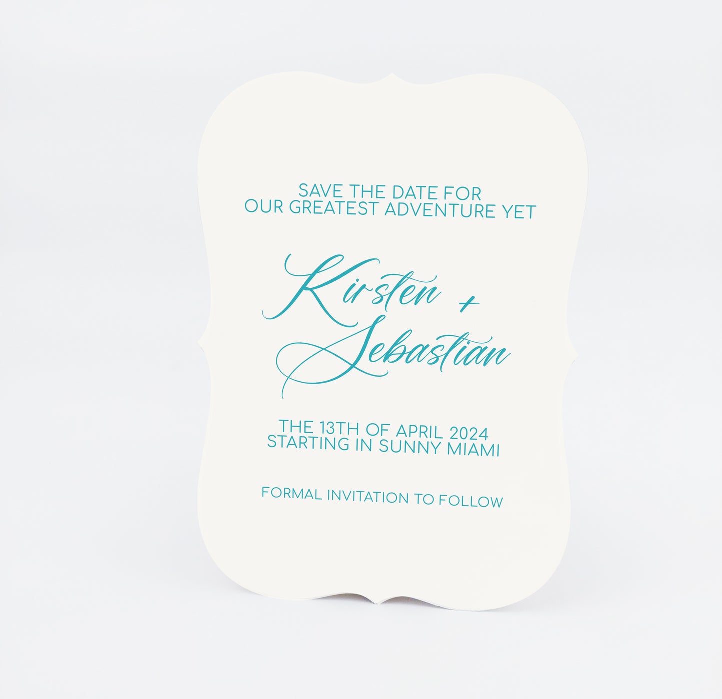 Personalized Wedding Cards | Fully Custom Print | Signature Bracket Shape