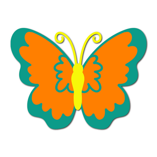 Butterfly SVG PNG Template - Shape 11