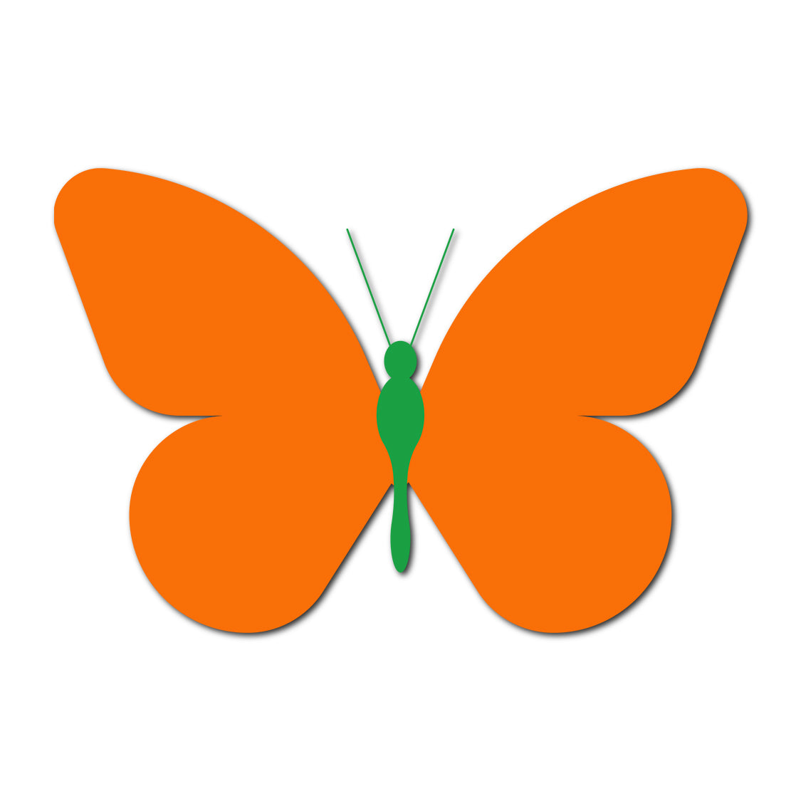 Butterfly SVG PNG Template - Shape 12