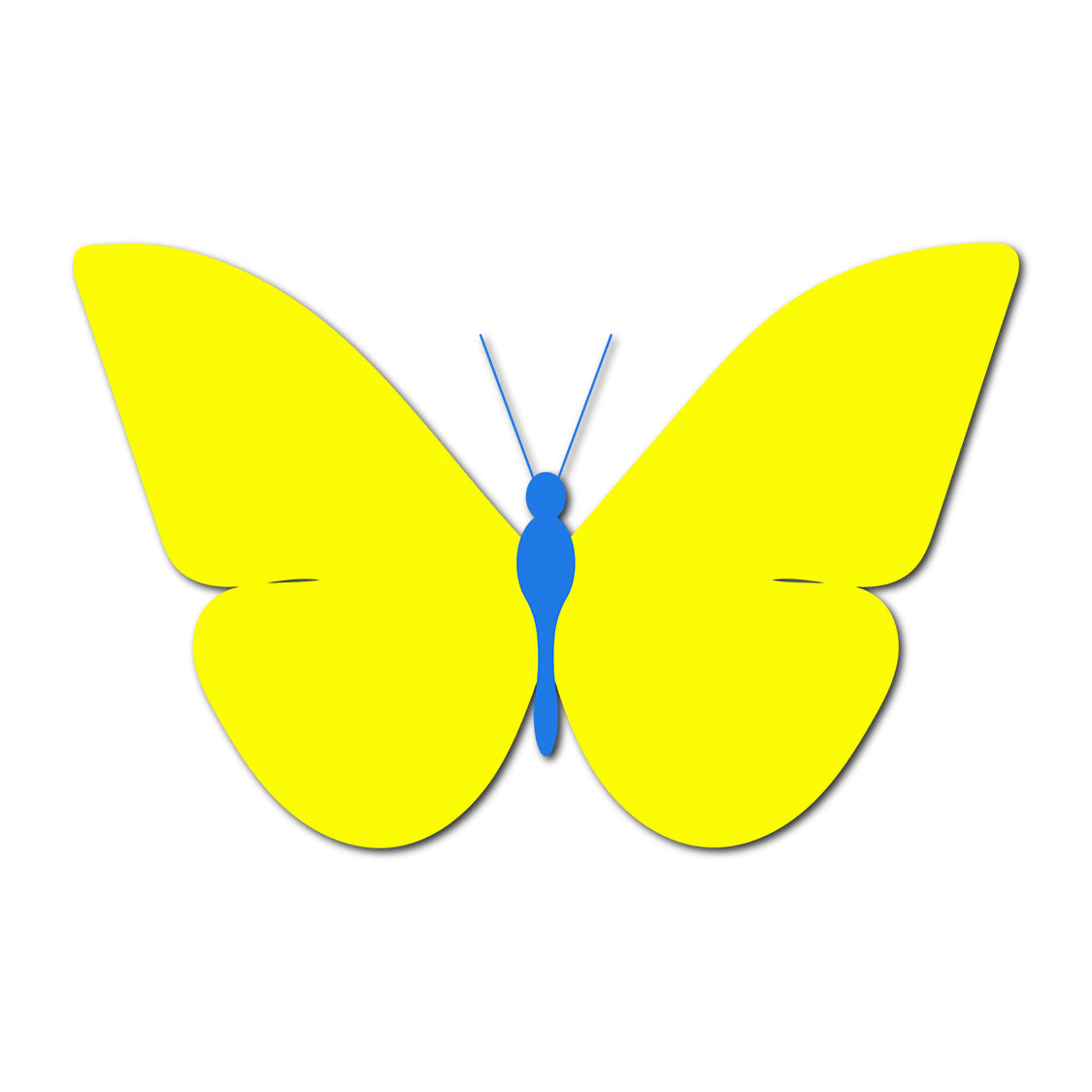Butterfly SVG PNG Template - Shape 18