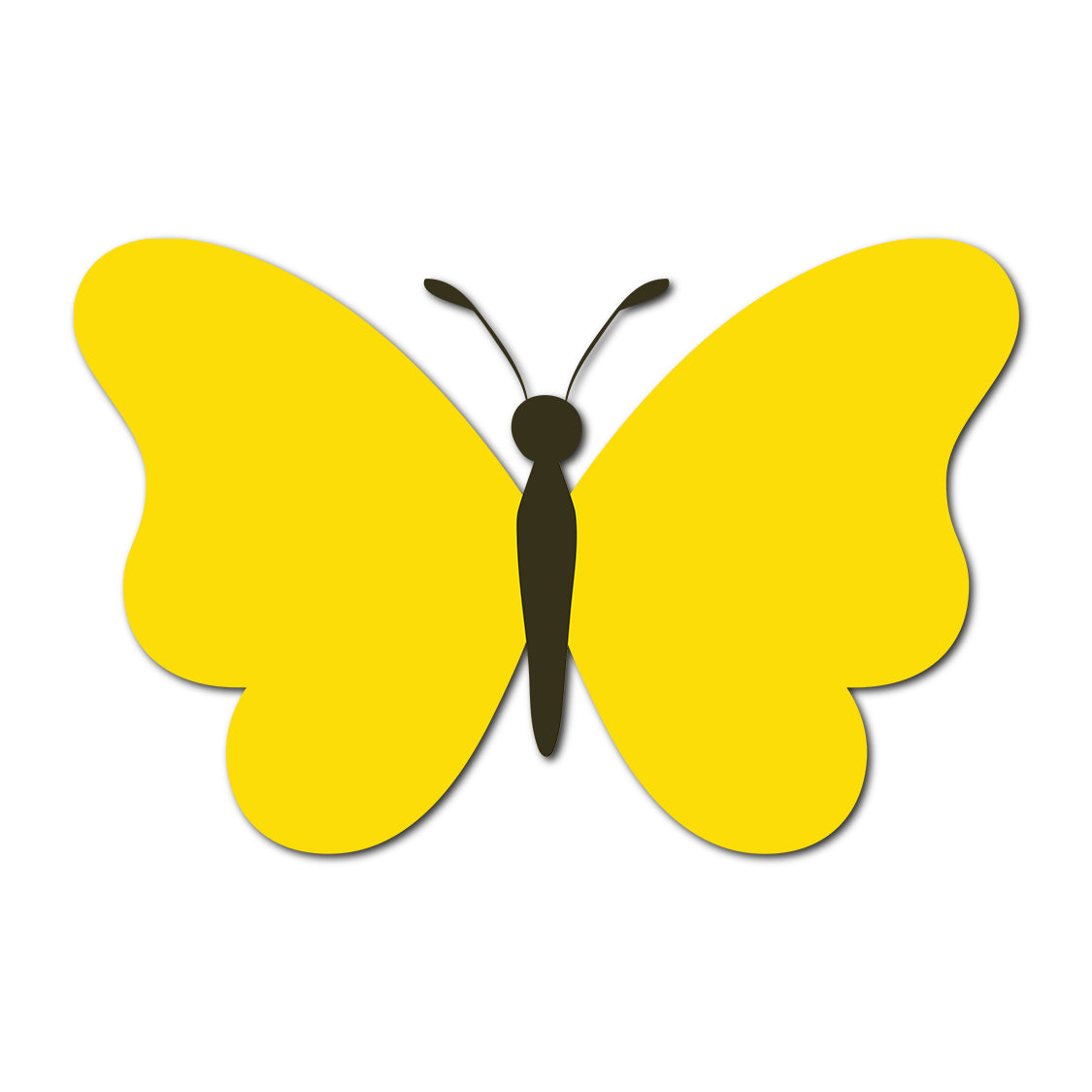 Butterfly SVG PNG Template - Shape 31