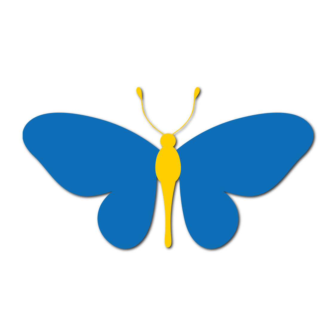 Butterfly SVG PNG Template - Shape 32