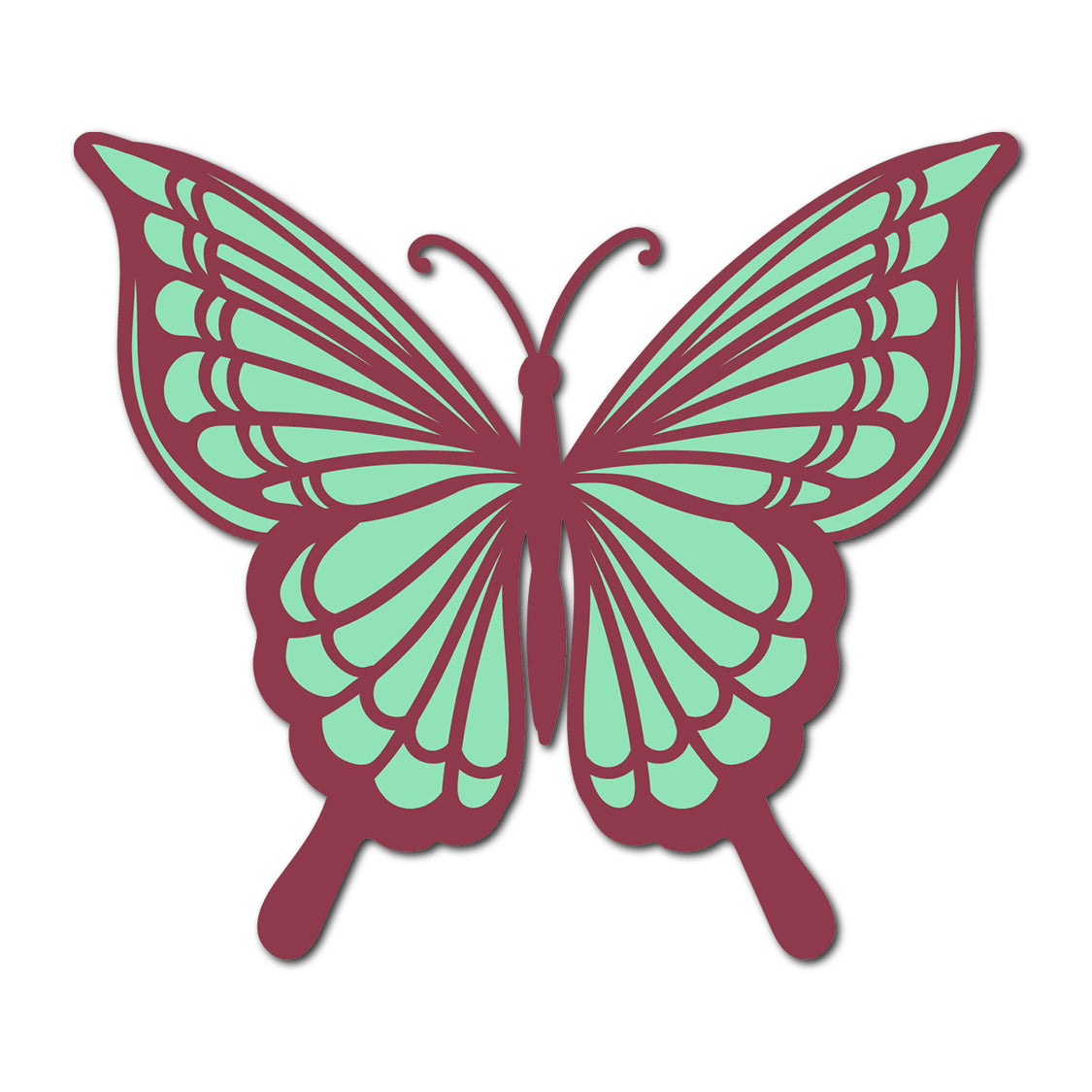 Butterfly SVG PNG Template - Shape 36
