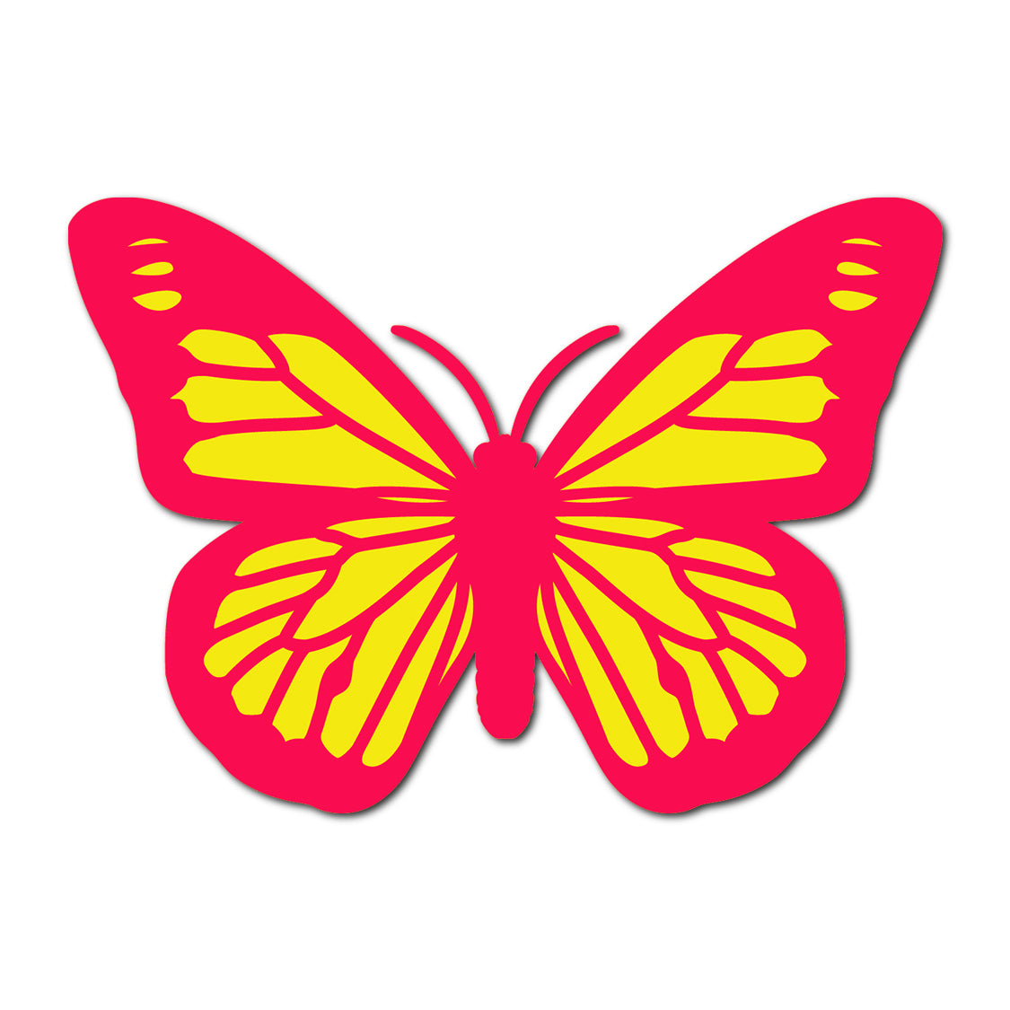Butterfly SVG PNG Template - Shape 37