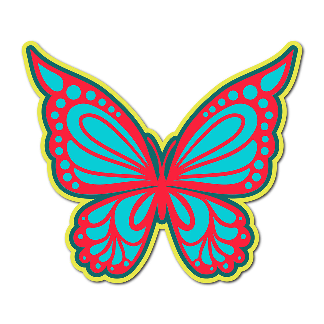 Butterfly SVG PNG Template - Shape 39