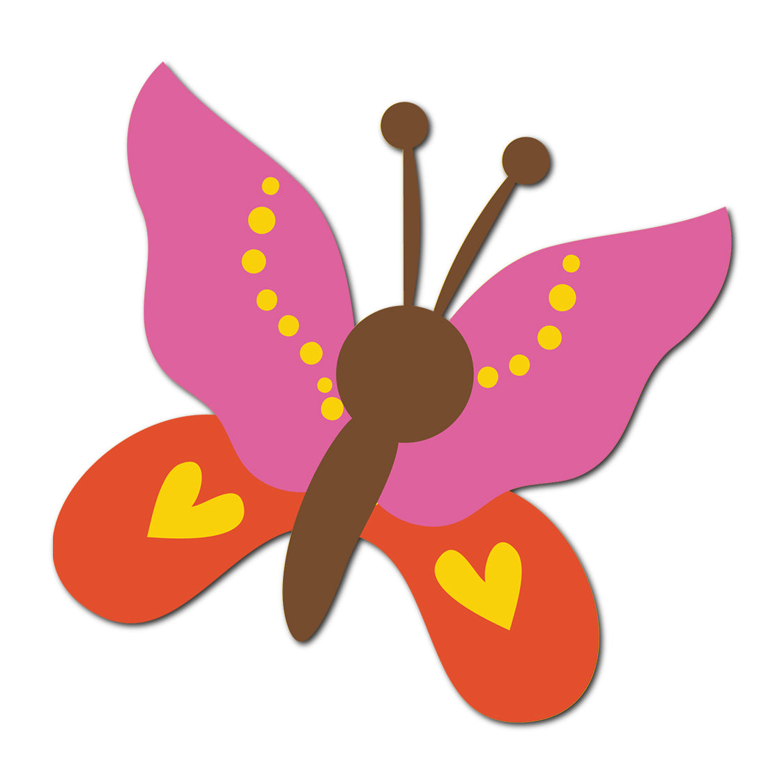 Butterfly SVG PNG Template - Shape 42
