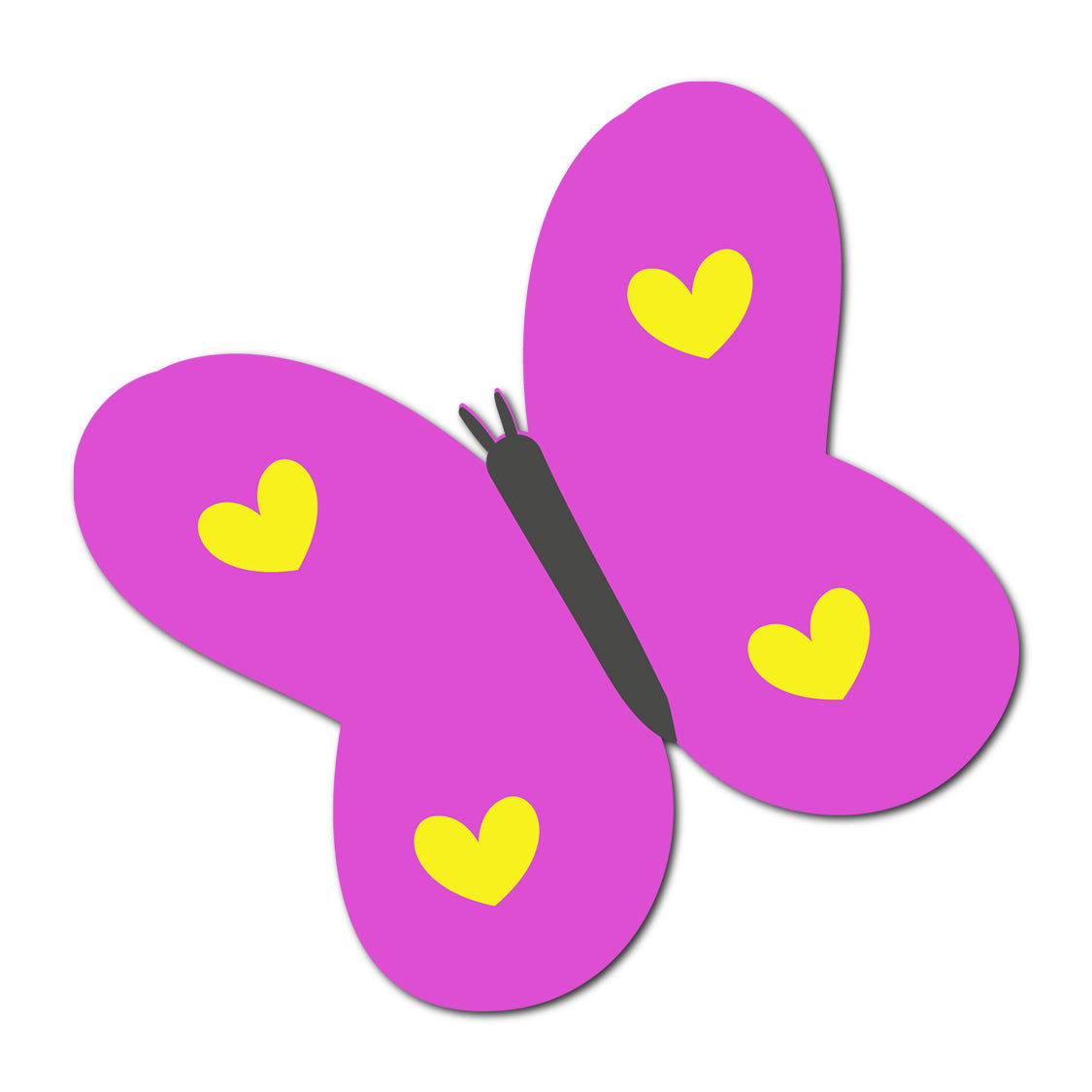 Butterfly SVG PNG Template - Shape 43