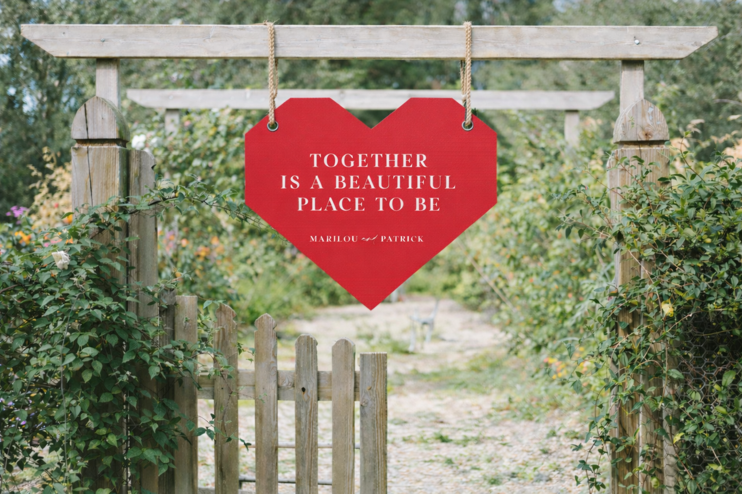 Signature Shape Custom Wedding Signage - Shape 98