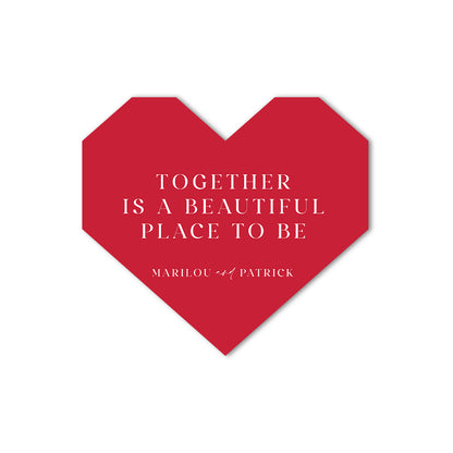 Signature Shape Custom Wedding Signage - Shape 98