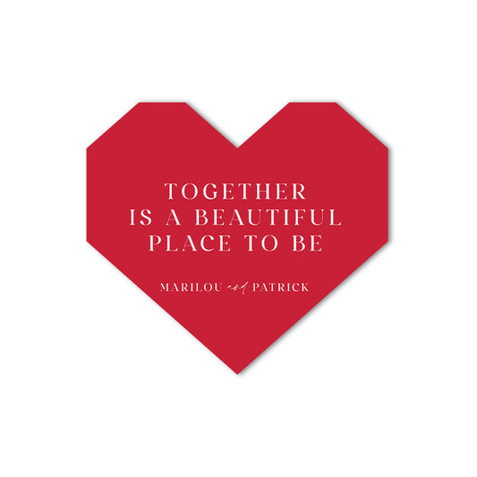 Signature Shape Custom Wedding Signage - Shape 98