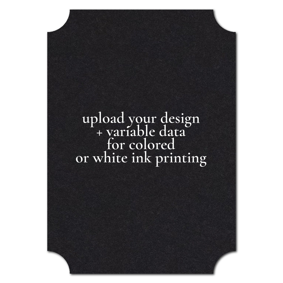 Individually Personalized Wedding Prints on Diecut Cardstock - Classic Shape