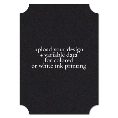 Individually Personalized Wedding Prints on Diecut Cardstock - Classic Shape