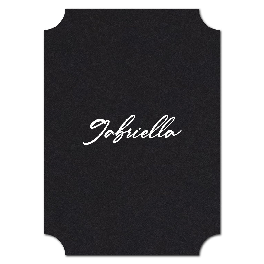 Individually Personalized Wedding Prints on Diecut Cardstock - Classic Shape
