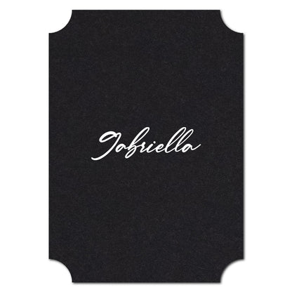 Individually Personalized Wedding Prints on Diecut Cardstock - Classic Shape