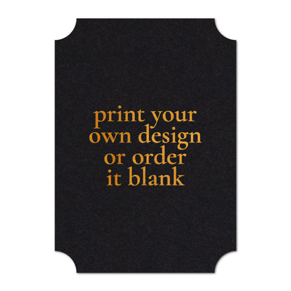 Custom Wedding Prints on Diecut Shaped Cardstock | Classic Shape