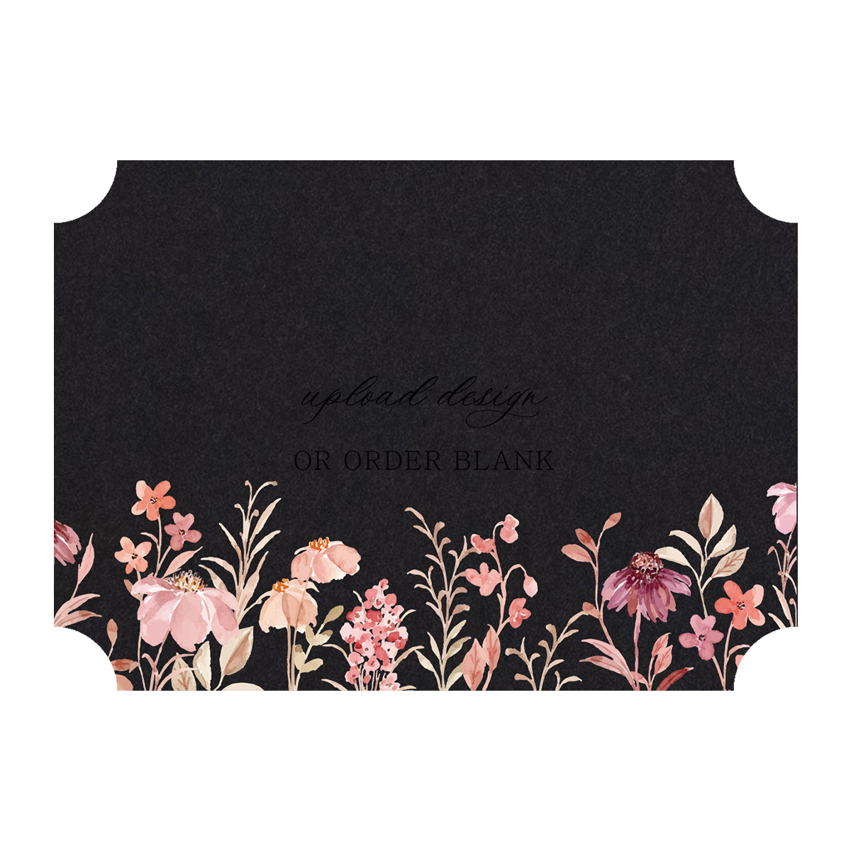Custom Wedding Prints on Diecut Shaped Cardstock | Classic Shape