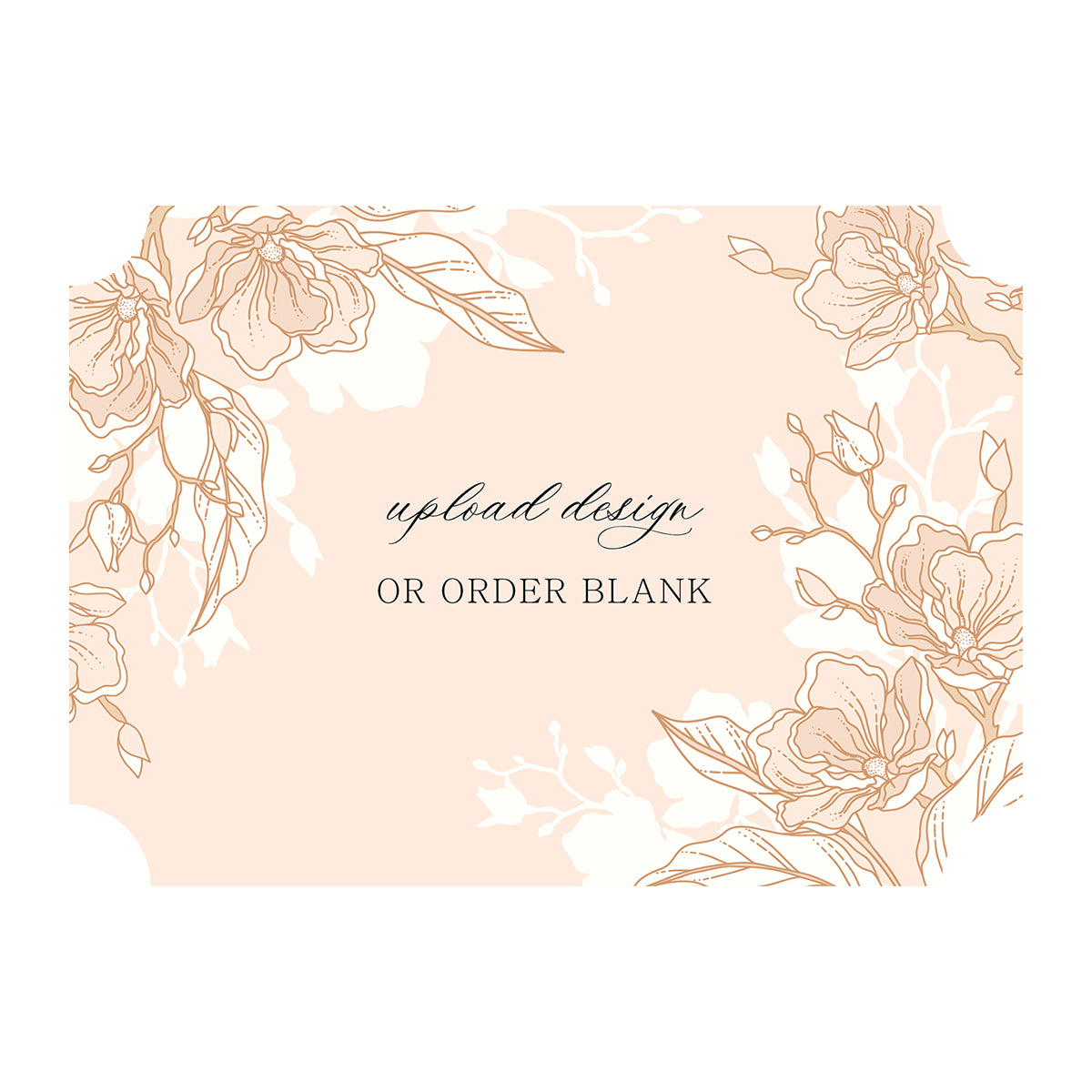 Custom Wedding Prints on Diecut Shaped Cardstock | Classic Shape