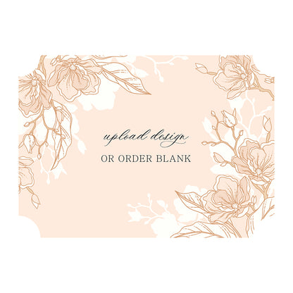 Custom Wedding Prints on Diecut Shaped Cardstock | Classic Shape