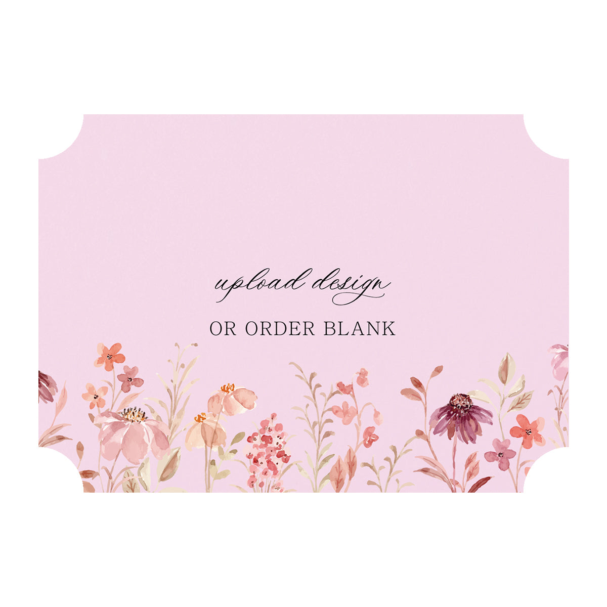 Custom Wedding Prints on Diecut Shaped Cardstock | Classic Shape