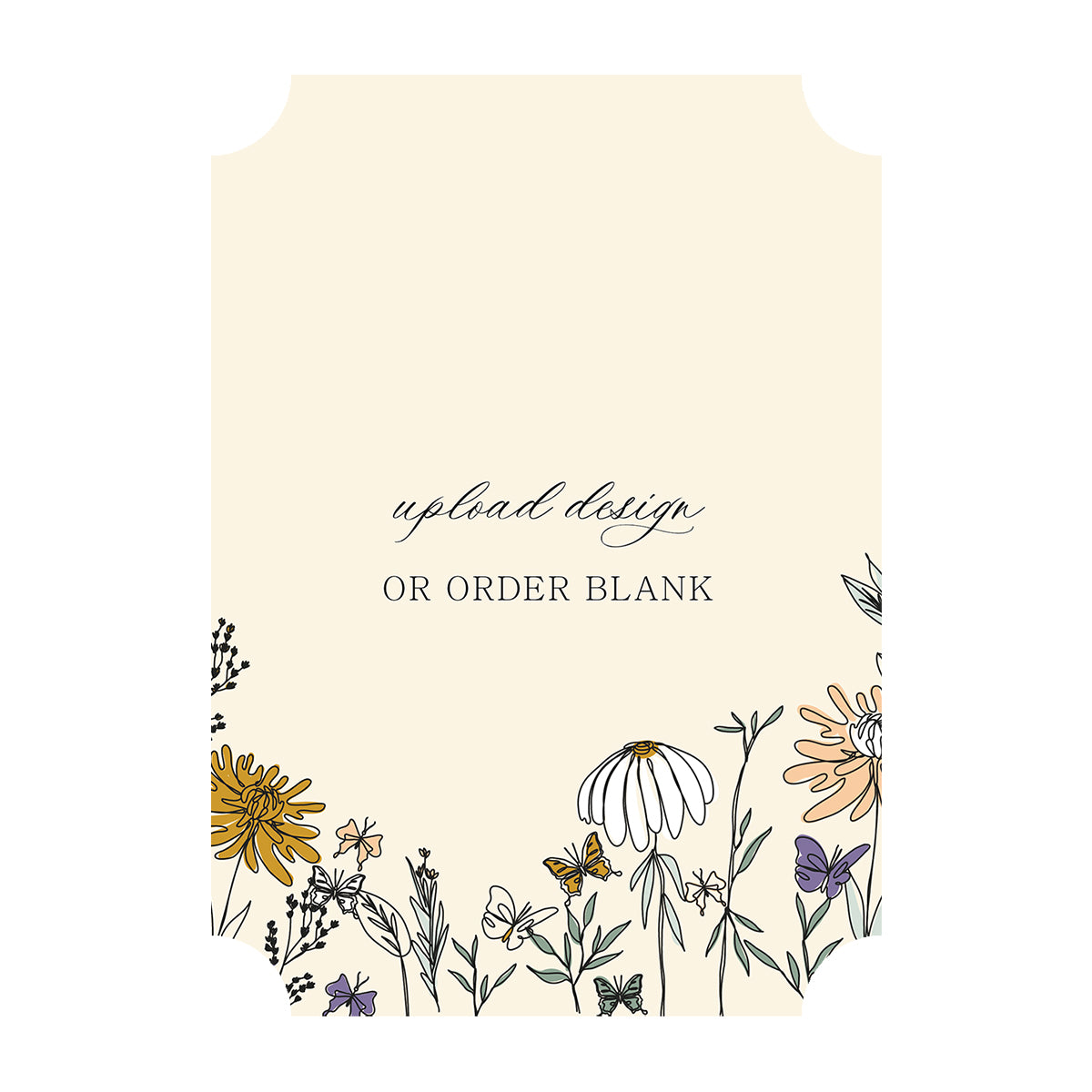 Custom Wedding Prints on Diecut Shaped Cardstock | Classic Shape