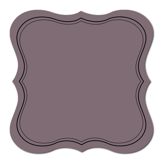 Wedding Label with Classic Double Border | SVG PNG Template - Shape 13