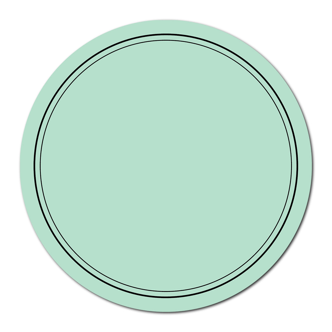 Wedding Label with Classic Double Border | SVG PNG Template - Shape 15