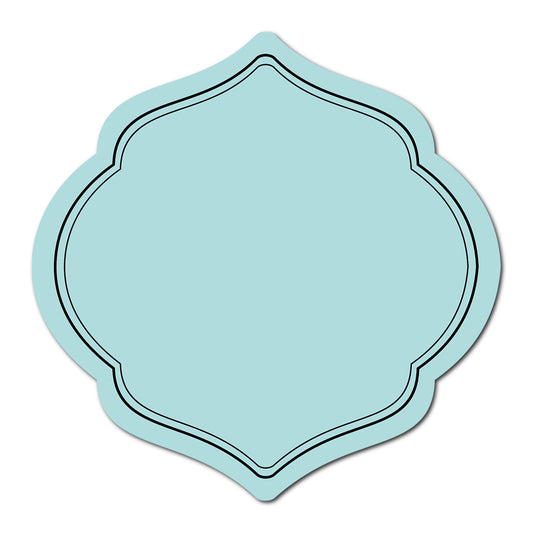 Wedding Label with Classic Double Border | SVG PNG Template - Shape 16