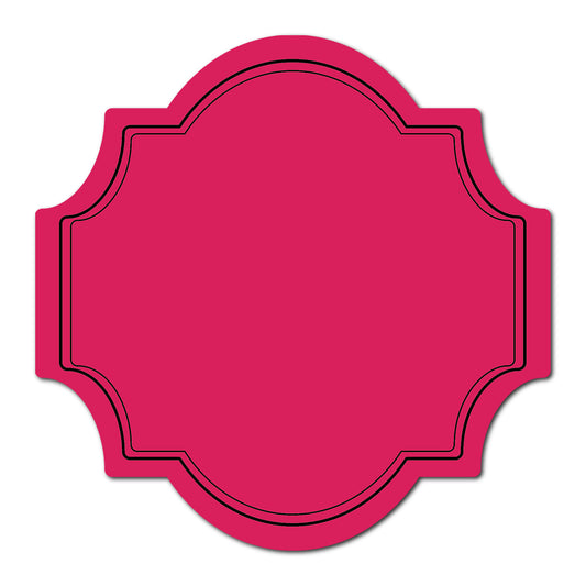 Wedding Label with Classic Double Border | SVG PNG Template - Shape 4