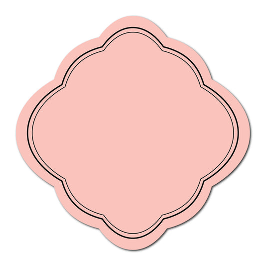 Wedding Label with Classic Double Border | SVG PNG Template - Shape 5