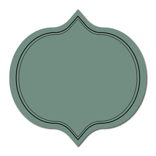 Wedding Label with Classic Double Border | SVG PNG Template - Shape 7