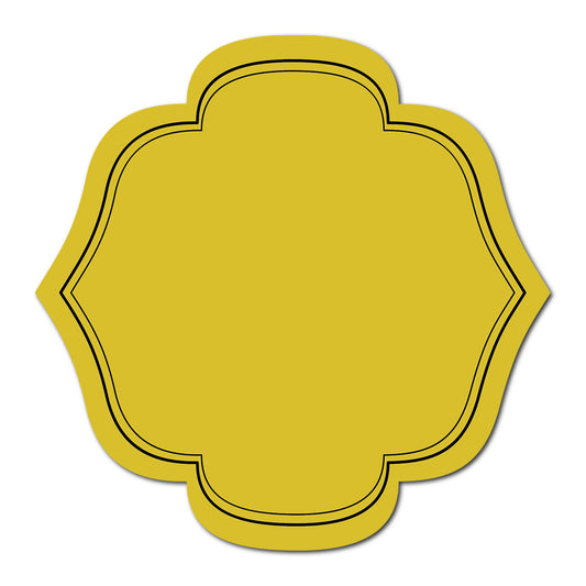Wedding Label with Classic Double Border | SVG PNG Template - Shape 9