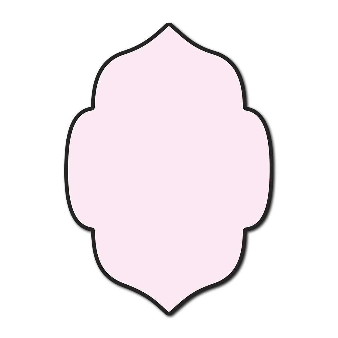 Classic Mounted 2-Layer Card | SVG Template - Shape P10