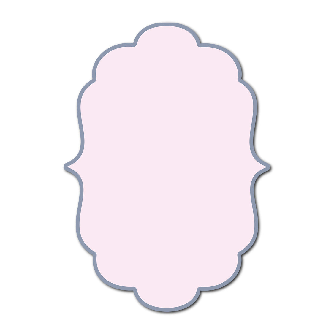 Classic Mounted 2-Layer Card | SVG Template - Shape P11
