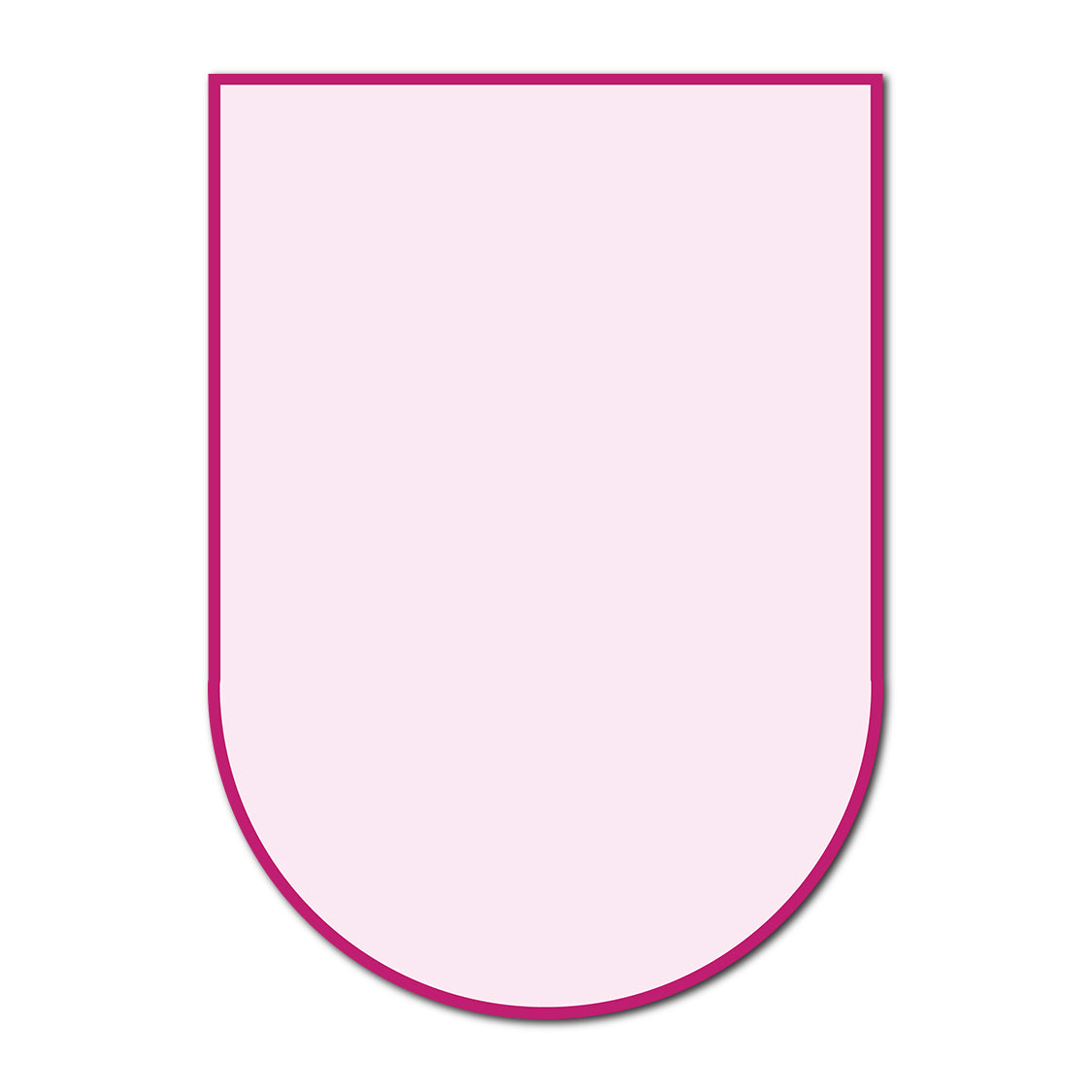 Classic Mounted 2-Layer Card | SVG Template - Shape P135