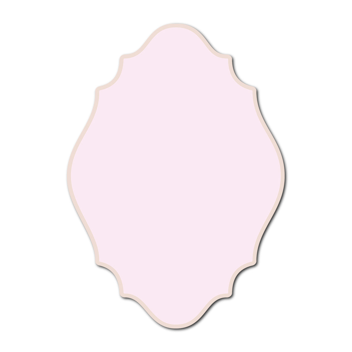 Classic Mounted 2-Layer Card | SVG Template - Shape P13