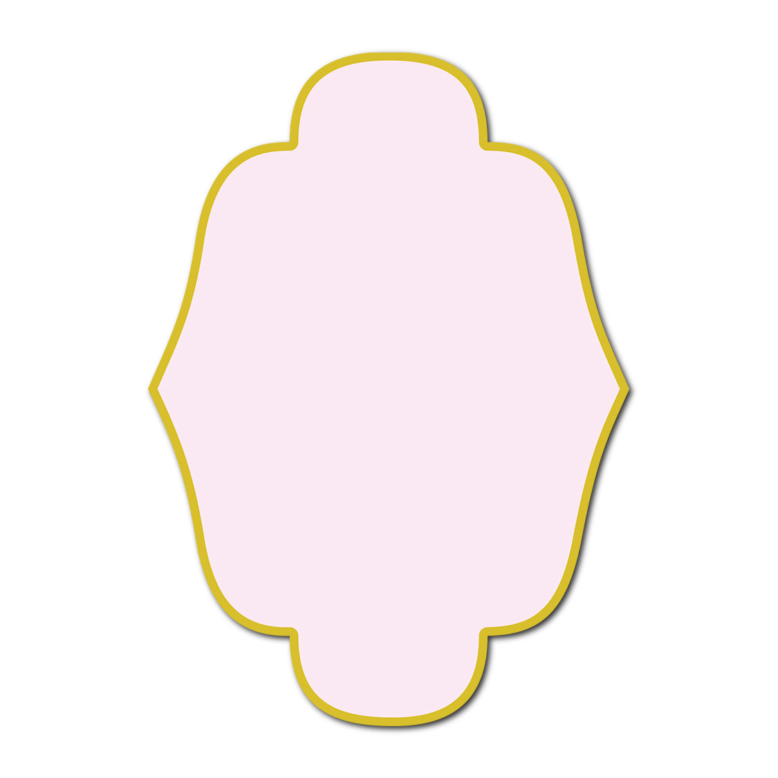 Classic Mounted 2-Layer Card | SVG Template - Shape P163