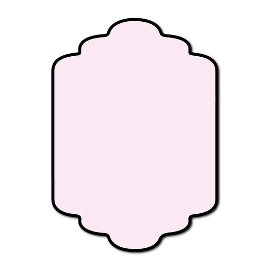 Classic Mounted 2-Layer Card | SVG Template - Shape P202