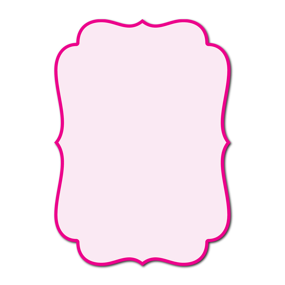 Classic Mounted 2-Layer Card | SVG Template - Shape P207