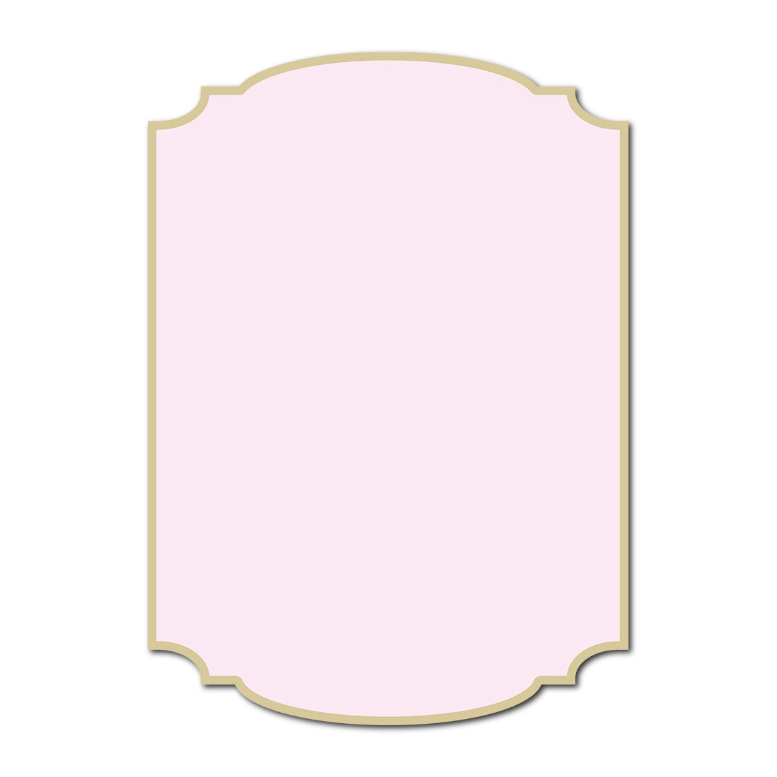 Classic Mounted 2-Layer Card | SVG Template - Shape P20