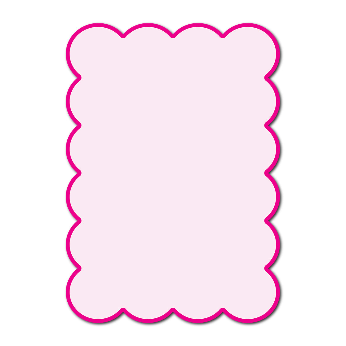 Classic Mounted 2-Layer Card | SVG Template - Shape P210