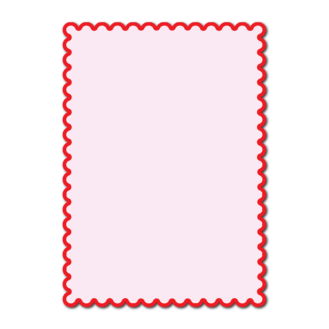 Classic Mounted 2-Layer Card | SVG Template - Shape P211